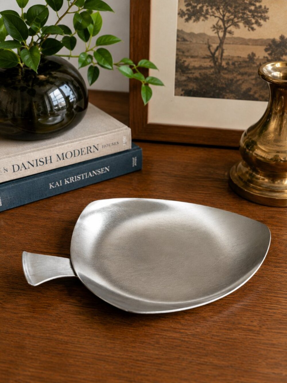 Vintage Tudor Knight Danish Style Stainless Steel Serving Dish England MCM 1970s